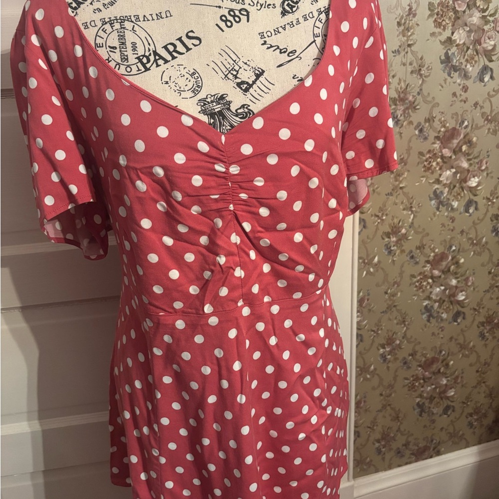 Polka Dot peplum top